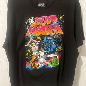 Star Wars Luke Battles Darth Vader Retro Comic Cover Adult T-Shirt Men NEW w/Tag